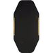 Makari 47.5 X 23.75 inch Antique Brass Mirror