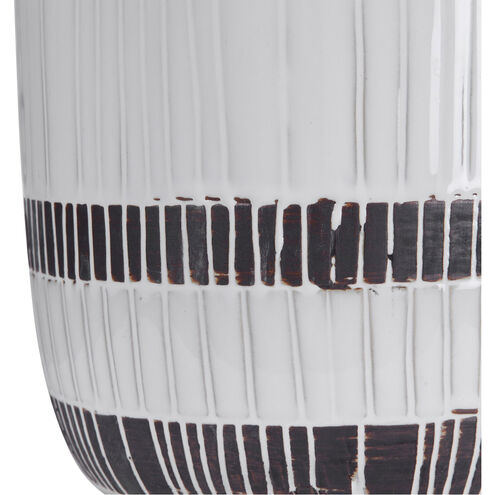 Granger 29 inch 150 watt Aged White and Dark Chocolate Brown Table Lamp Portable Light