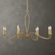 Corella 8 Light 40 inch Textured Soft Gold Chandelier Ceiling Light