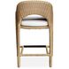 Kavali 38 inch Natural Honey and Oyster White Outdoor Counter Stool