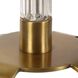 York 36.75 inch 150.00 watt Crystal and Antique Brass Buffet Lamp Portable Light