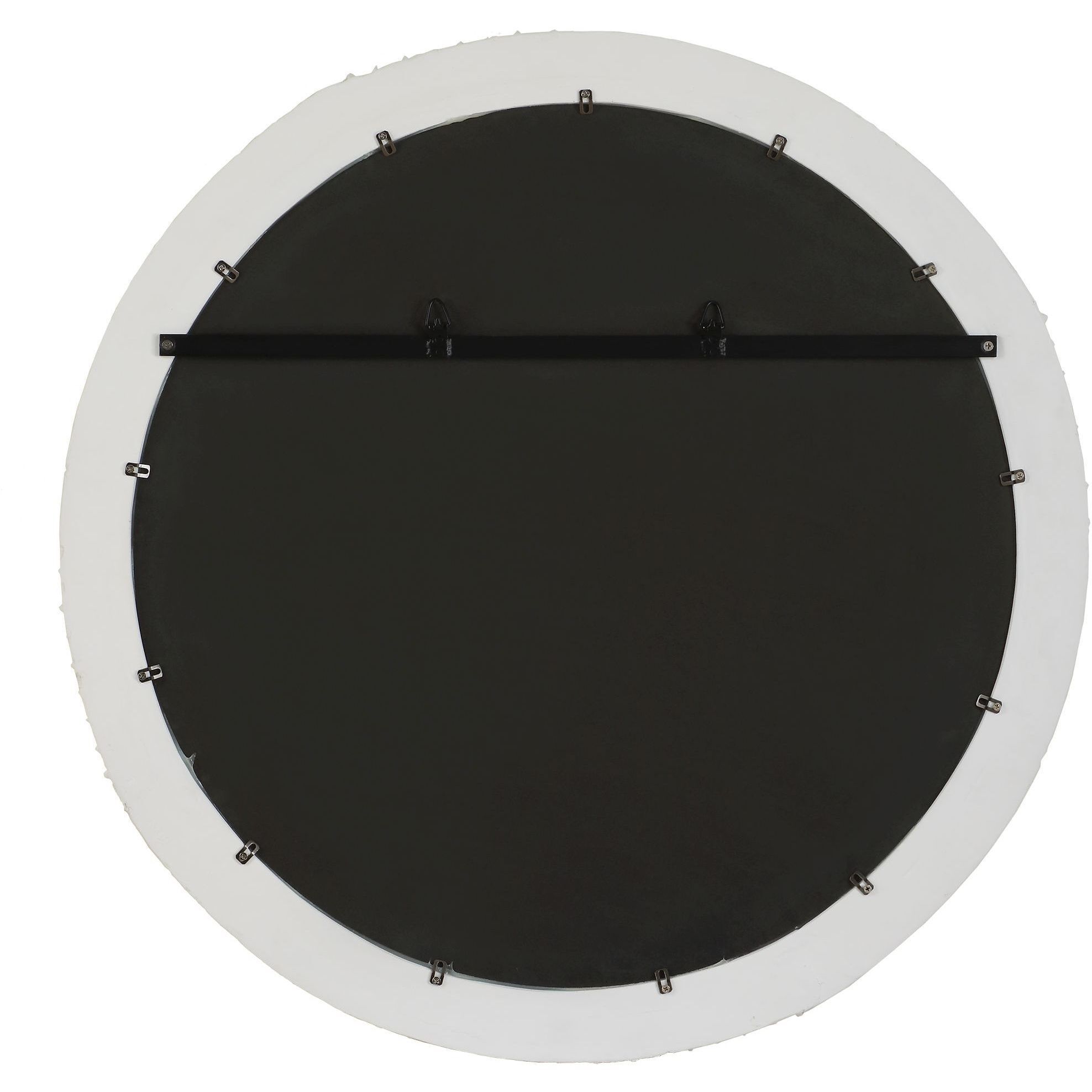 Akiko 35.5 X 35.5 inch Matte White Mirror