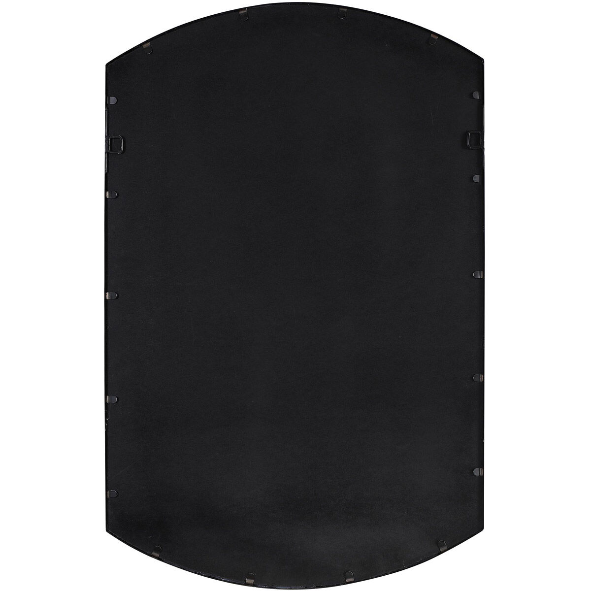 Shield 38 X 24 inch Satin Black Wall Mirror