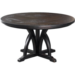 Maiva 56 X 30 inch Black Dining Table