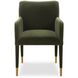 Conifer Brushed Brass and Moss Green Dining Chair