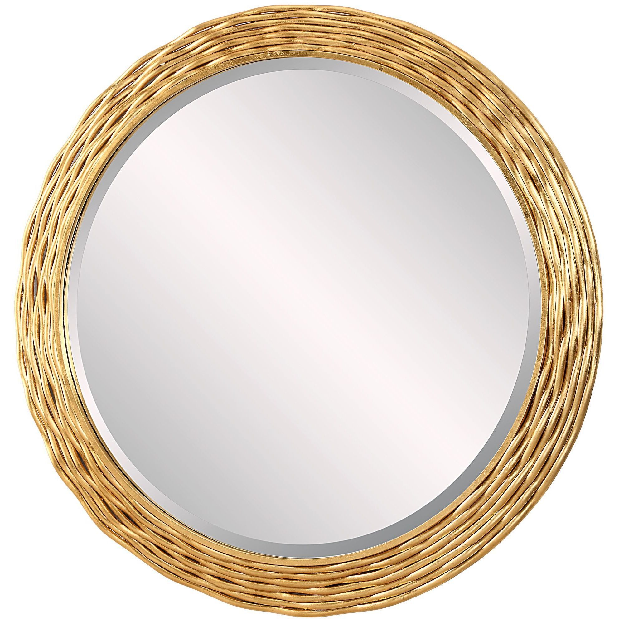 Celeste 36 X 36 inch Antiqued Gold Leaf Mirror