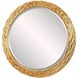 Celeste 36 X 36 inch Antiqued Gold Leaf Mirror