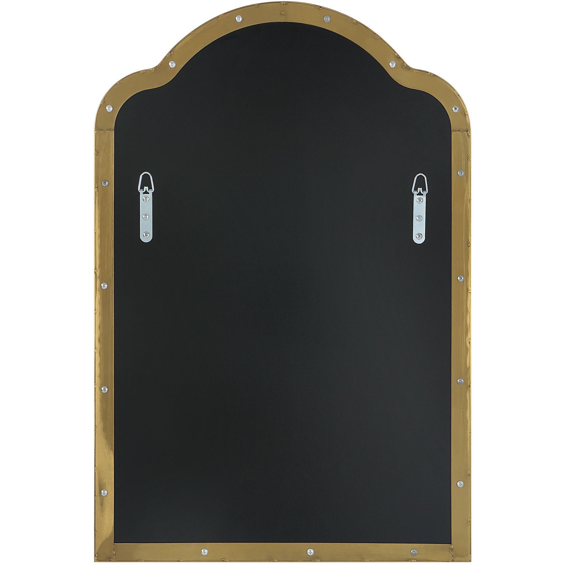 Sidney 30 X 20 inch Plated Brushed Brass Mirror