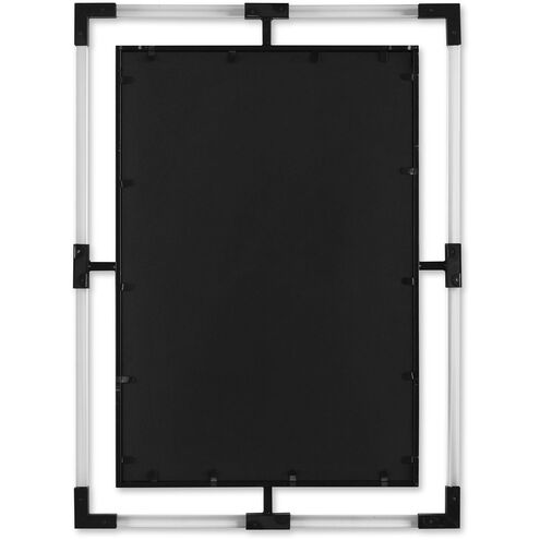Balkan 38 X 28 inch Black Wall Mirror
