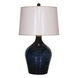 Lamone 31 inch 150 watt Midnight Blue Glass Lamps Portable Light