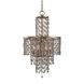 Valka 6 Light 19 inch Silver Swedish Iron Chandelier Ceiling Light