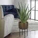 Arabia Green with Antique Brass and Matte Black Aloe Planter