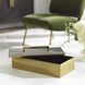 Wessex 14 inch Classic Brass and Gray Faux Shagreen Box
