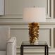 Bassa 27.25 inch 150 watt Cream and Caramel and Antique Brass Table Lamp Portable Light