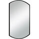 Shield 38 X 24 inch Satin Black Wall Mirror