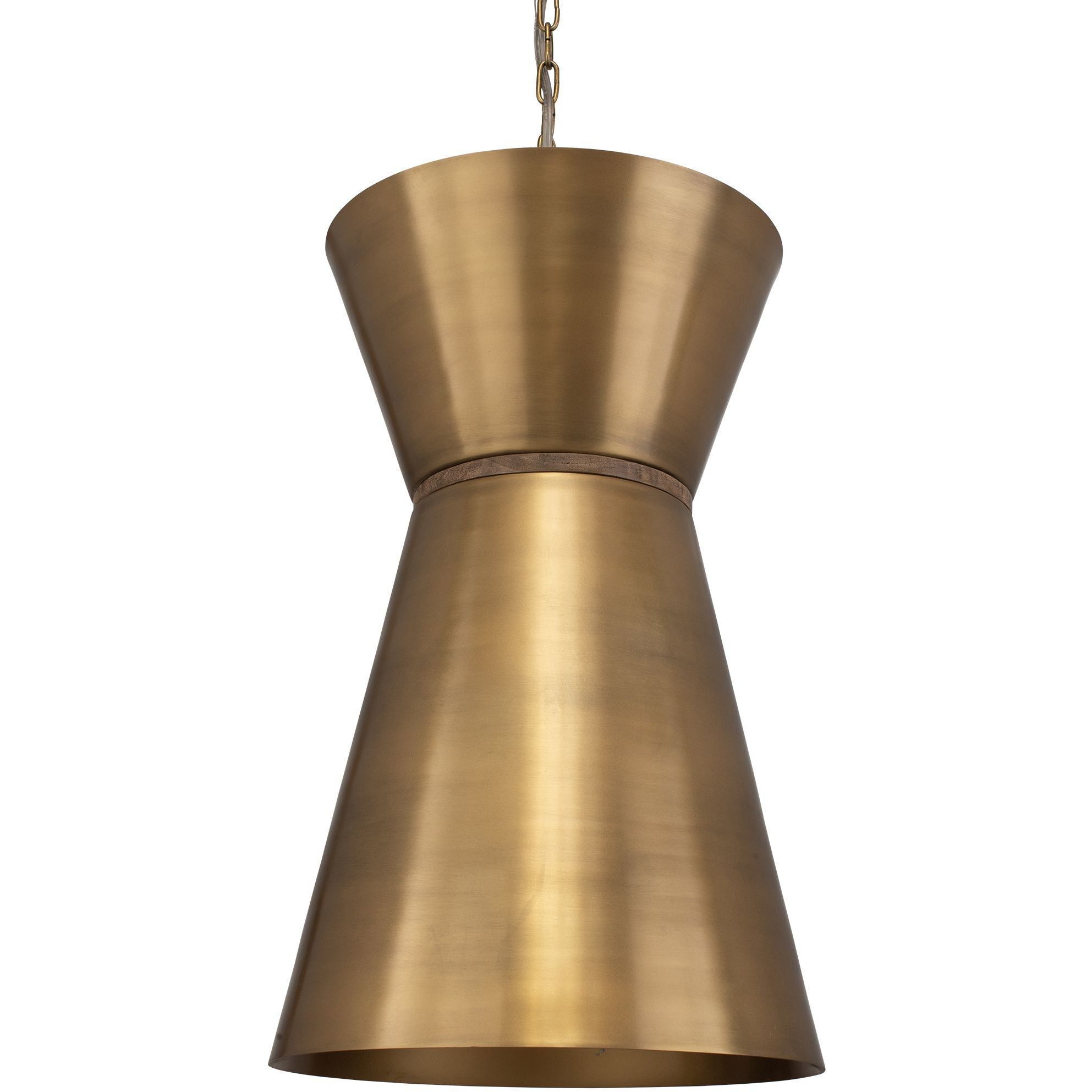 Crocker 1 Light 14.5 inch Antique Brass and Natural Woven Mini Pendant Ceiling Light