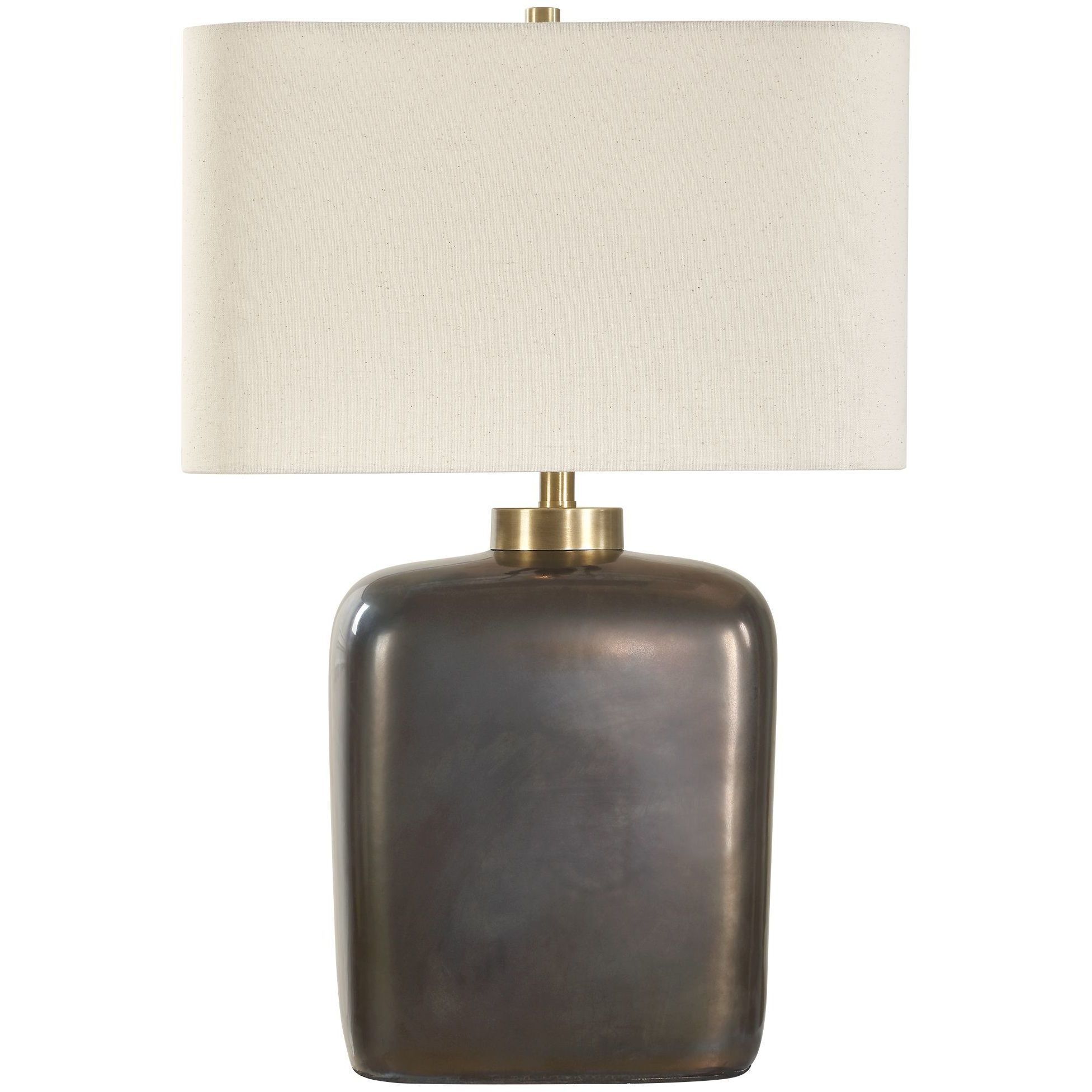 Quentin 25 inch 150.00 watt Dark Bronze and Brass Table Lamp Portable Light
