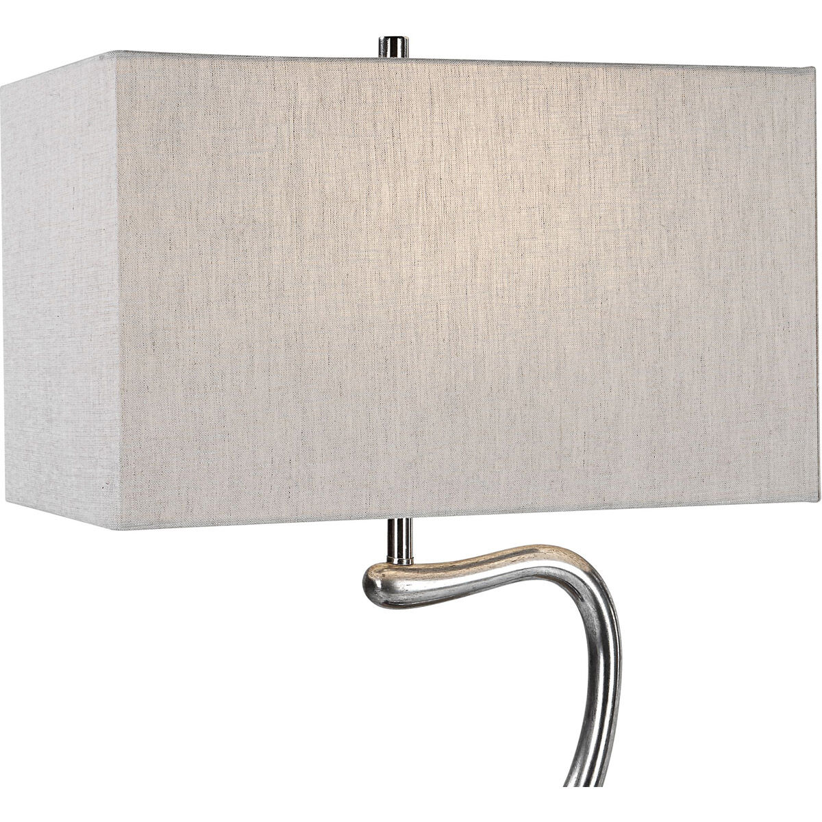 Ezden 26 inch 150.00 watt Tarnished Silver and Black Marble Table Lamp Portable Light