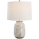 Medan 22.25 inch 150.00 watt Taupe and Dove Gray Glaze with Brushed Nickel Table Lamp Portable Light