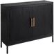 Front Range Dark Ebony Oak Veneer and Aged Gold 2 Door Cabinet