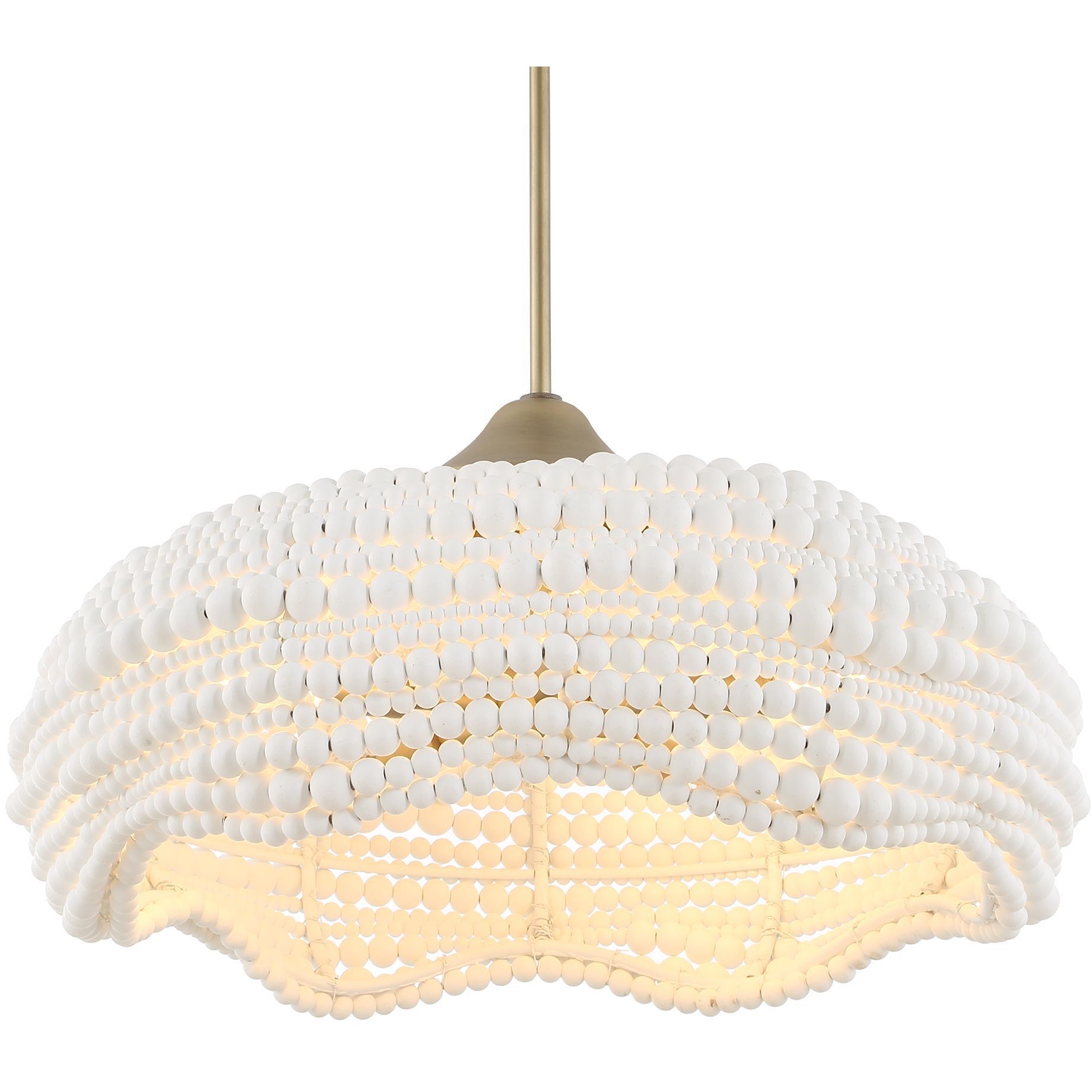 Biddeford 5 Light 24 inch Brushed Matte Gold Pendant Ceiling Light