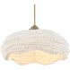 Biddeford 5 Light 24 inch Brushed Matte Gold Pendant Ceiling Light