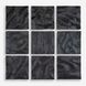 Malosi Matte Black Wood Wall Decor, Set of 9
