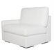 Refuge Arctic White Polyester Sofa, Left Arm Facing