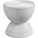 Bongo 22 X 21.75 inch Satin White Side Table