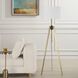 Anchorage 63.5 inch 150.00 watt Antique Brass and Black Floor Lamp Portable Light