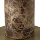 Sepia 36 inch 100.00 watt Brown Marble and Antique Brass Buffet Lamp Portable Light