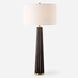 Forage 31.5 inch 100.00 watt Dark Stain Oak and Antique Brass Table Lamp Portable Light