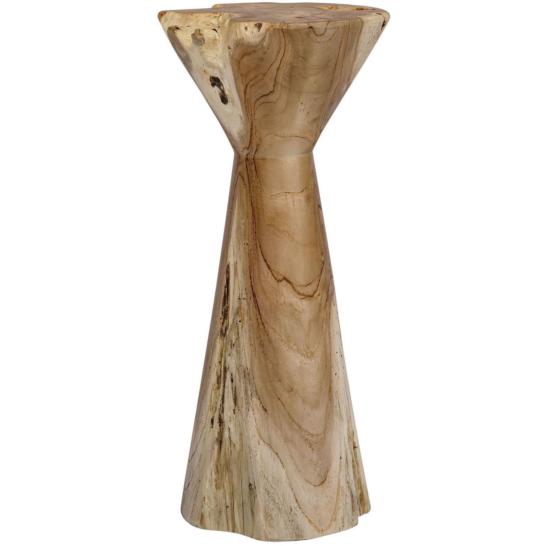 Coastwood 22.25 X 10 inch Bleached Natural Teak Indoor-Outdoor Drink Table