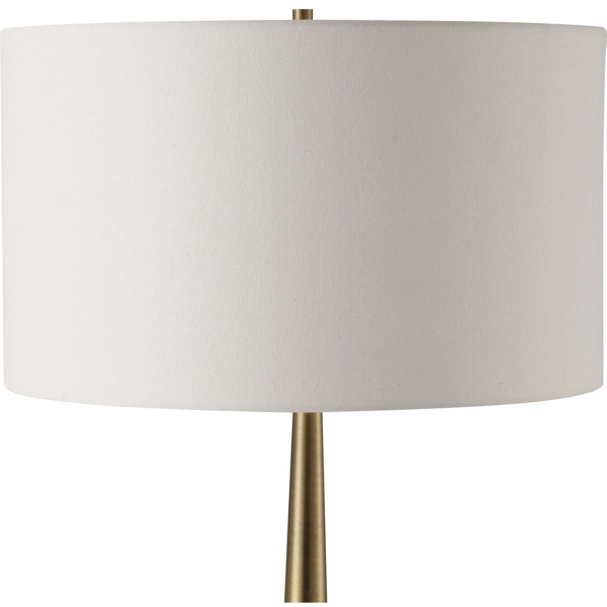 Faro 61 inch 150.00 watt White Marble and Brushed Antique Brass Floor Lamp Portable Light