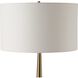 Faro 61 inch 150.00 watt White Marble and Brushed Antique Brass Floor Lamp Portable Light