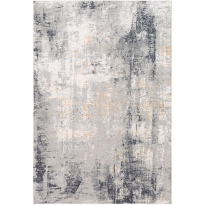 Paoli 87 X 63 inch Light Gray/Off-White/Charcoal/Mustard Rug, 5ft x 7.5ft