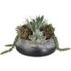 Yuma Green and Burgundy with Dark Iron Succulent Centerpiece