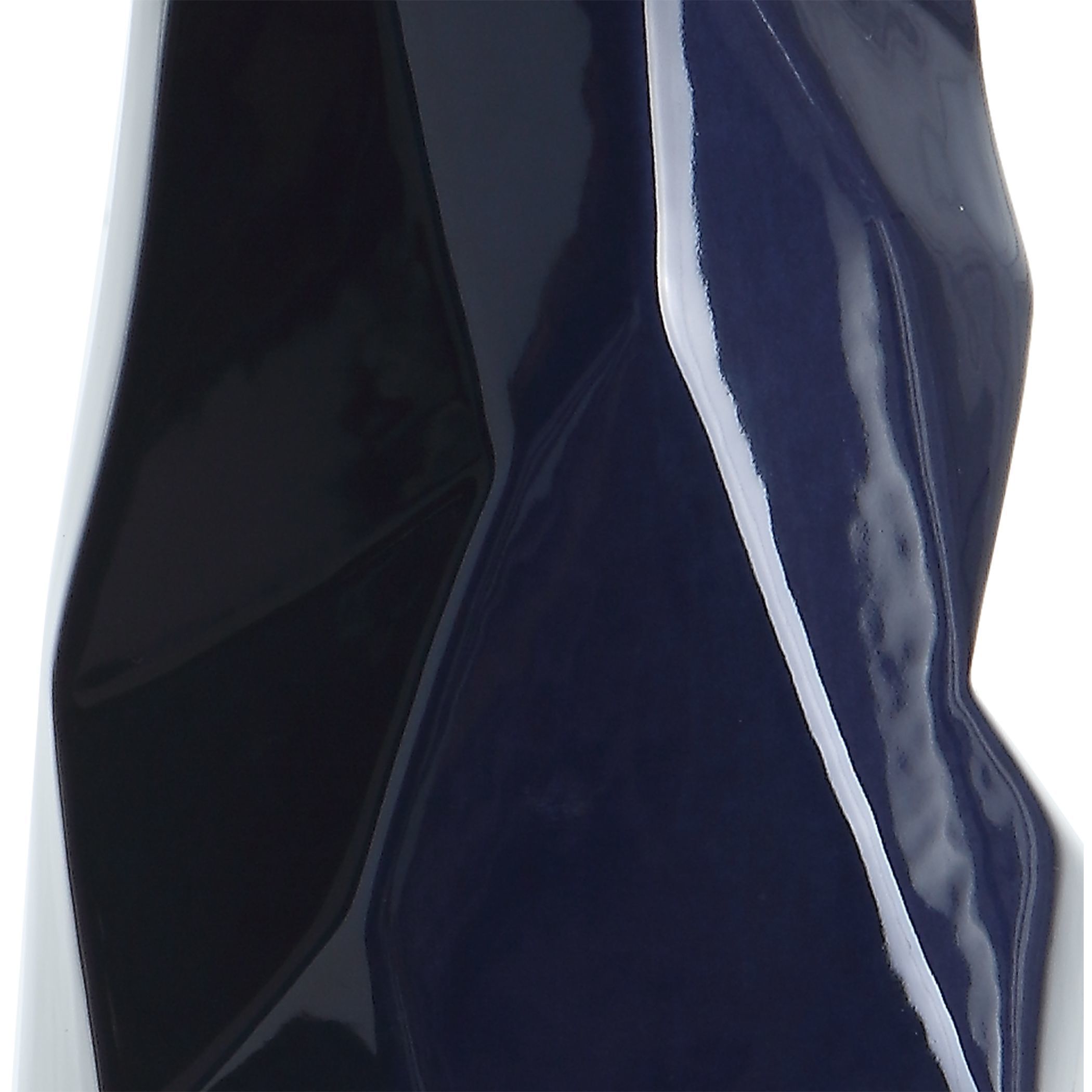Kavos 31 inch 150.00 watt Navy Blue Gloss Glaze and Brushed Brass Table Lamp Portable Light