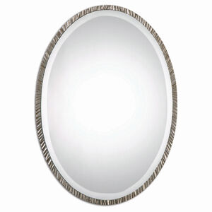 Annadel Oval 28 X 20 inch Plated Polished Nickel Wall Mirror