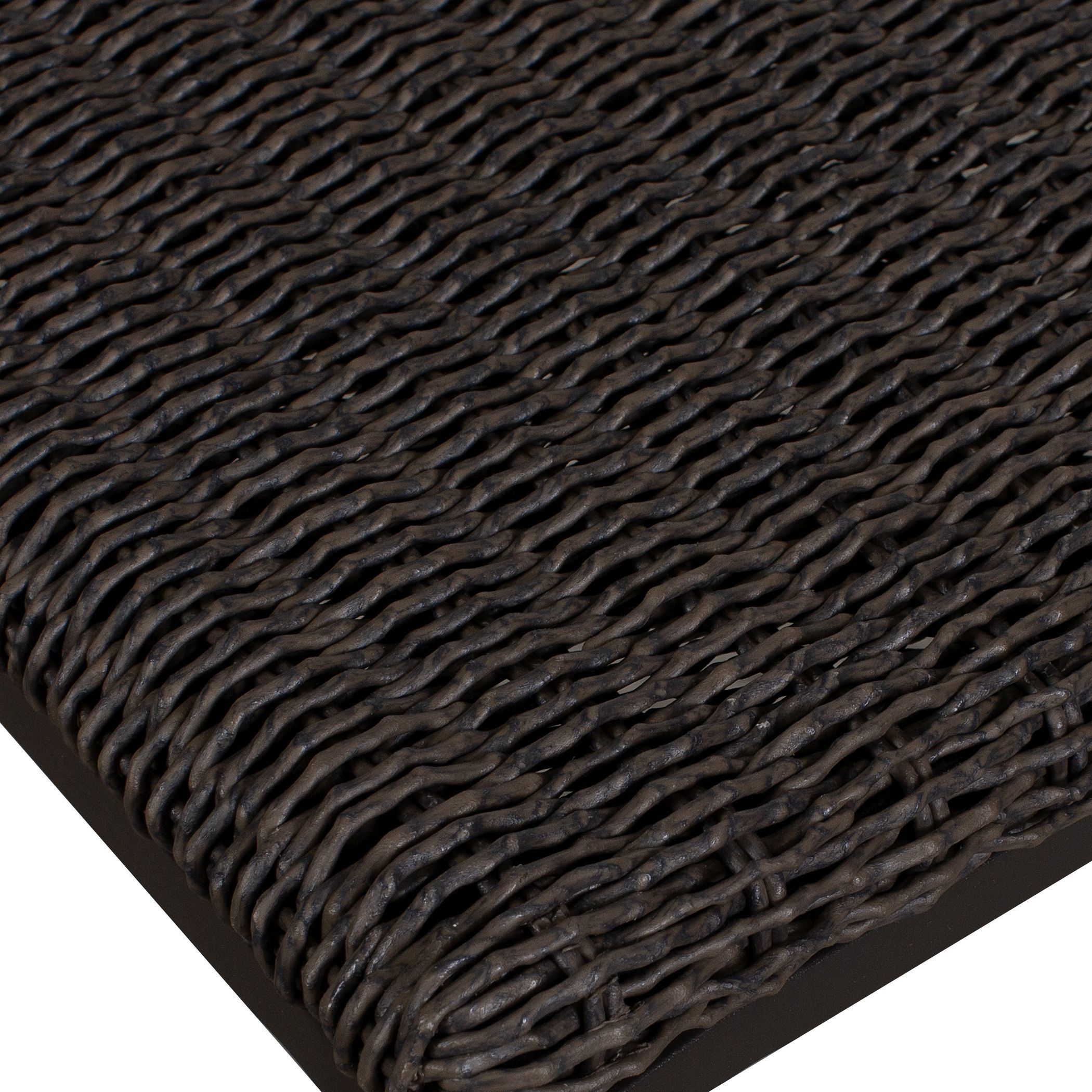 Calbas 38 inch Java Black and Mocha Outdoor Counter Stool