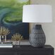 Natchez 26.25 inch 150.00 watt Distressed Charcoal Ceramic and Brushed Nickel Table Lamp Portable Light