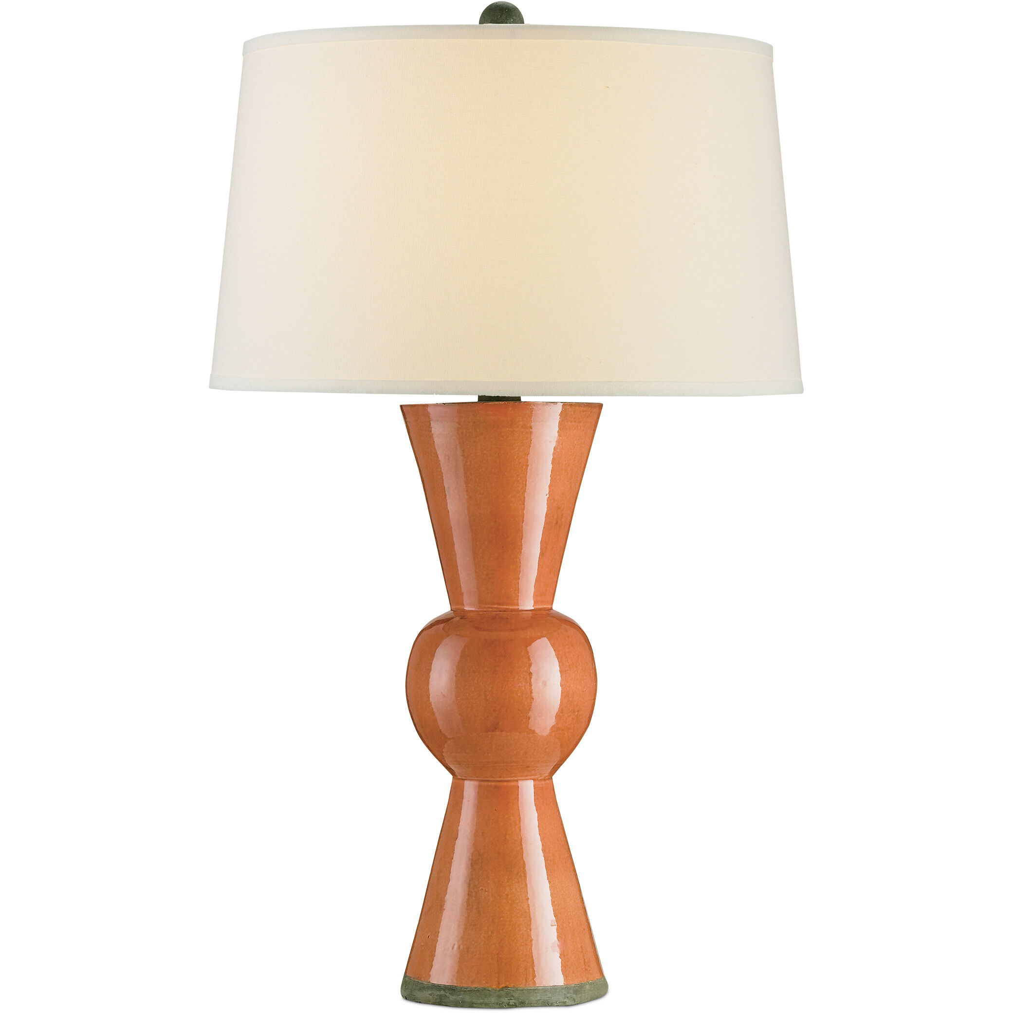 Upbeat 31 inch 150 watt Orange Table Lamp Portable Light