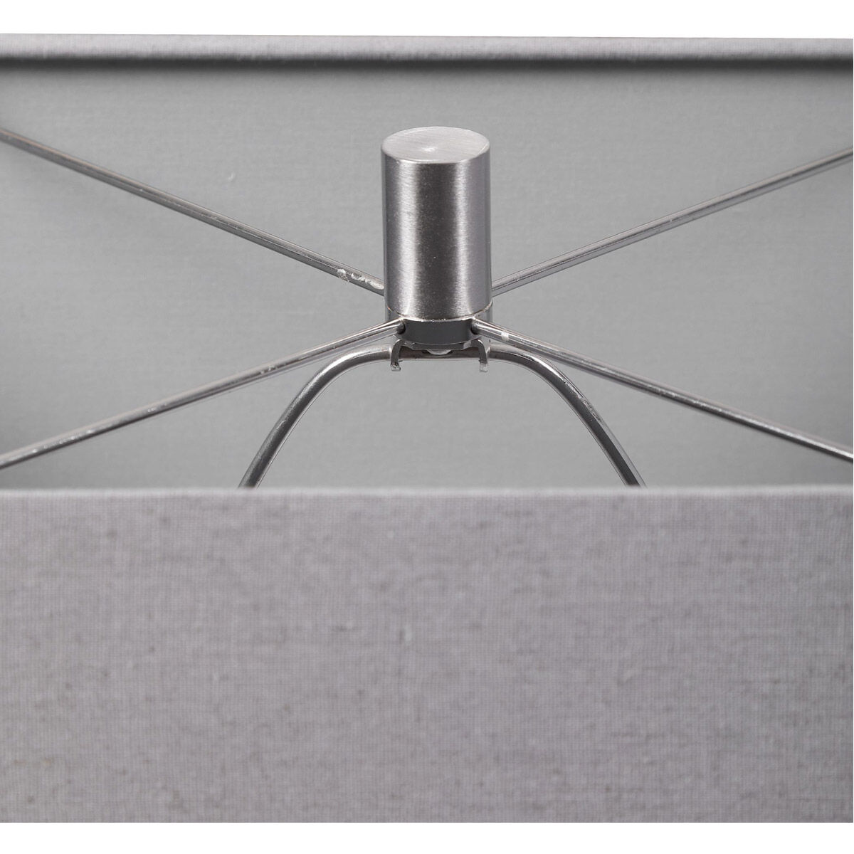 Sycamore 36 inch 150.00 watt Gloss White Ceramic with Brushed Nickel Accents Table Lamp Portable Light