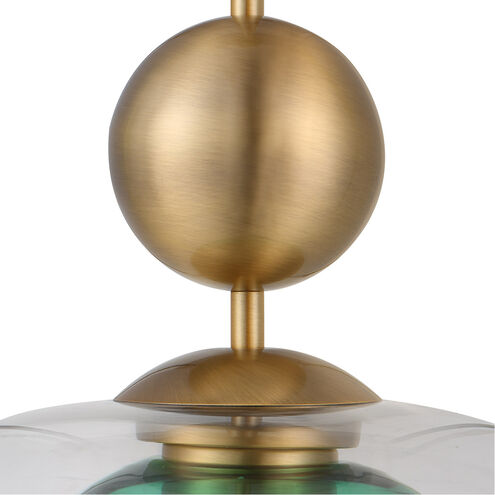 Shamrock 1 Light 16 inch Oxidized Antique Brass Pendant Ceiling Light