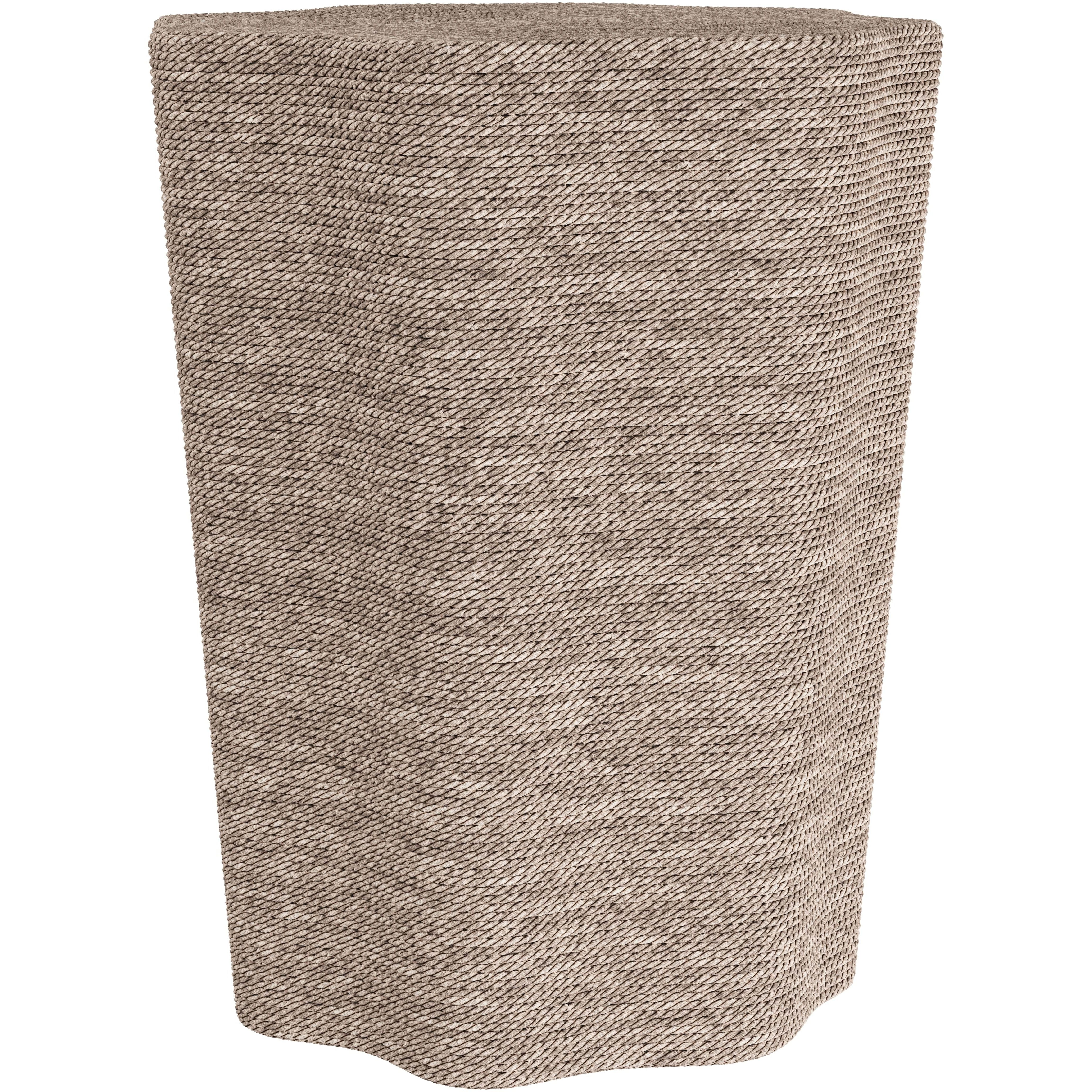 Tuscon 16 inch Bleached Natural Accent Table