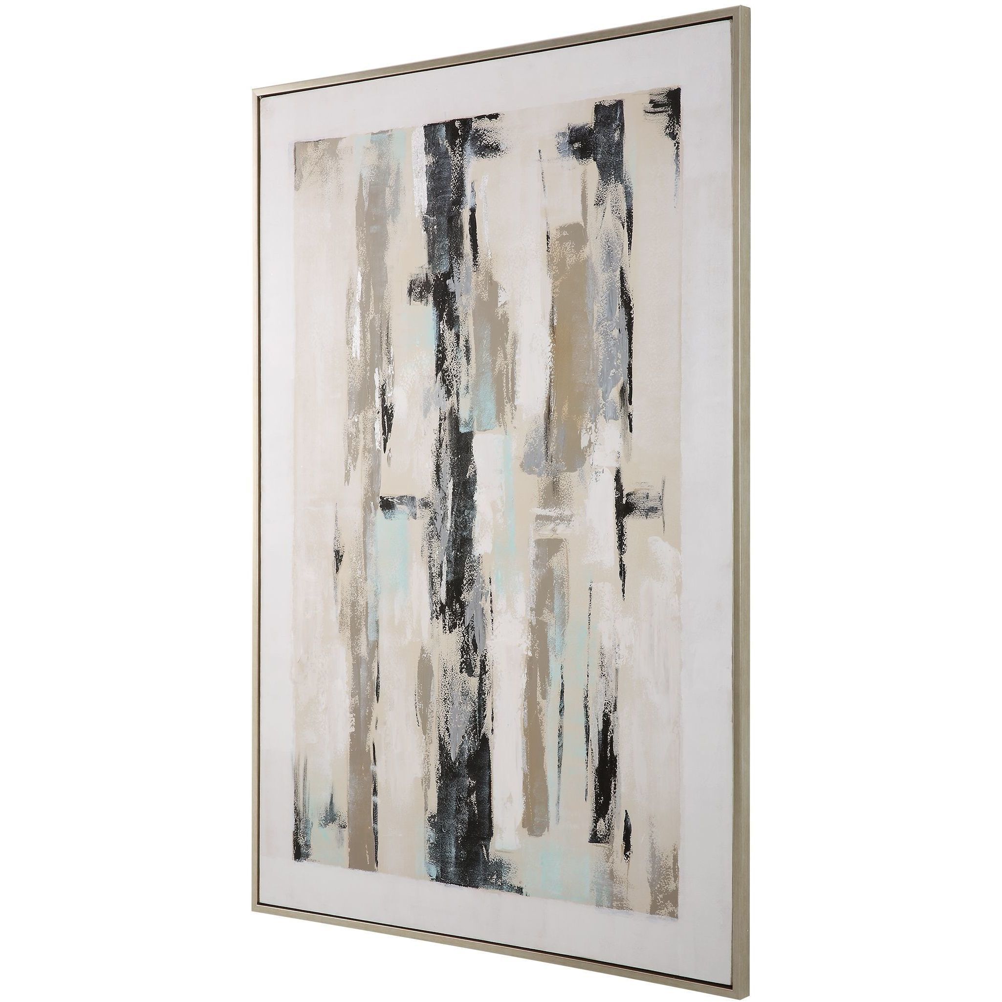 Placidity 74 X 50 inch Hand Painted Abstract Art