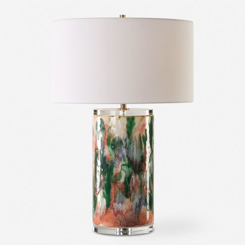 Verdant 27.75 inch 150.00 watt Multi-Colored with Brass and Crystal Table Lamp Portable Light