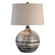 Bloxom 27 inch 150 watt Mocha Ivory Table Lamp Portable Light