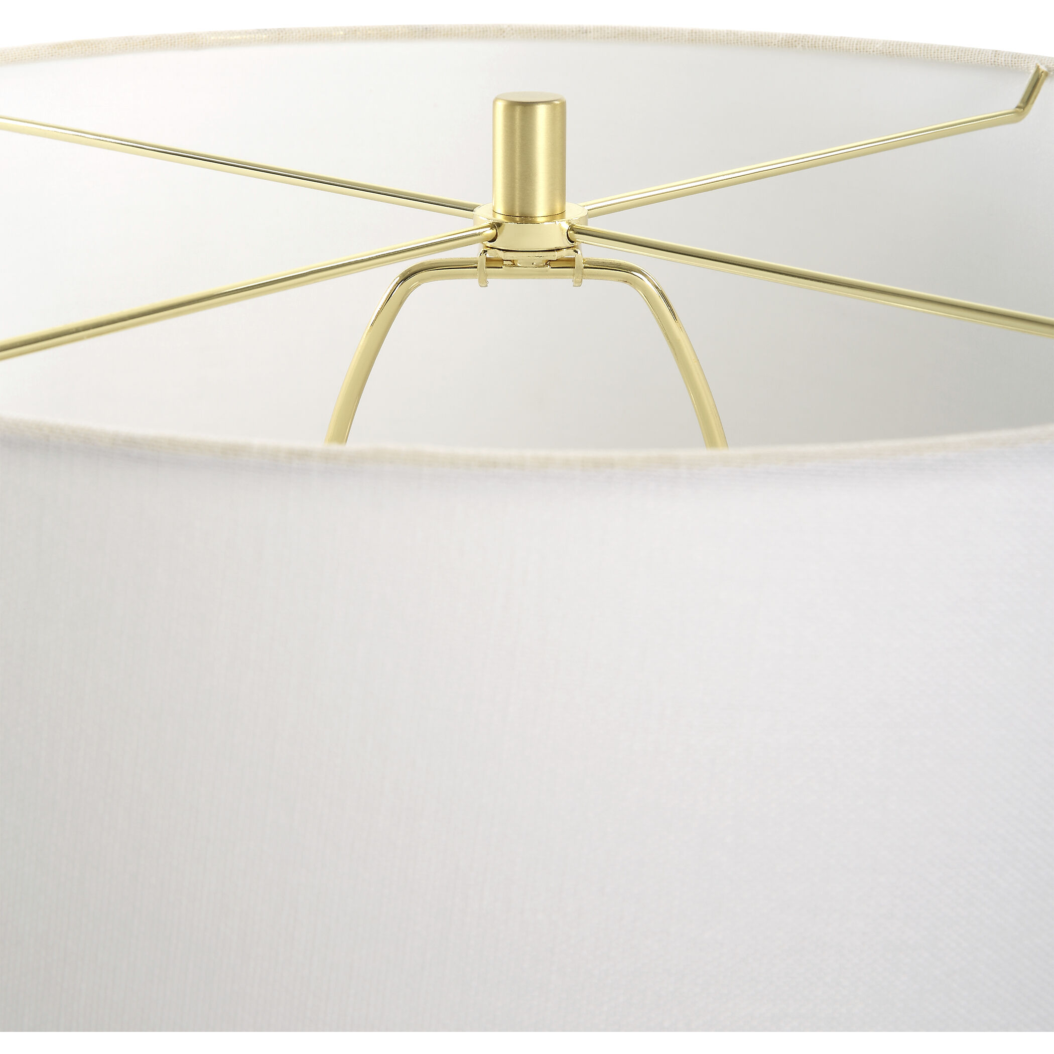 In Bloom 25.5 inch 150.00 watt Chalk White and Antiqued Brass Table Lamp Portable Light