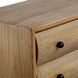 Millard Natural Wood and Bronze 4 Drawer Chest